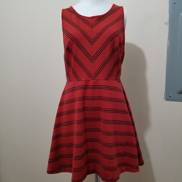 Free People Dresses & Skirts - Free People Burnt Orange Skater Aline Dress